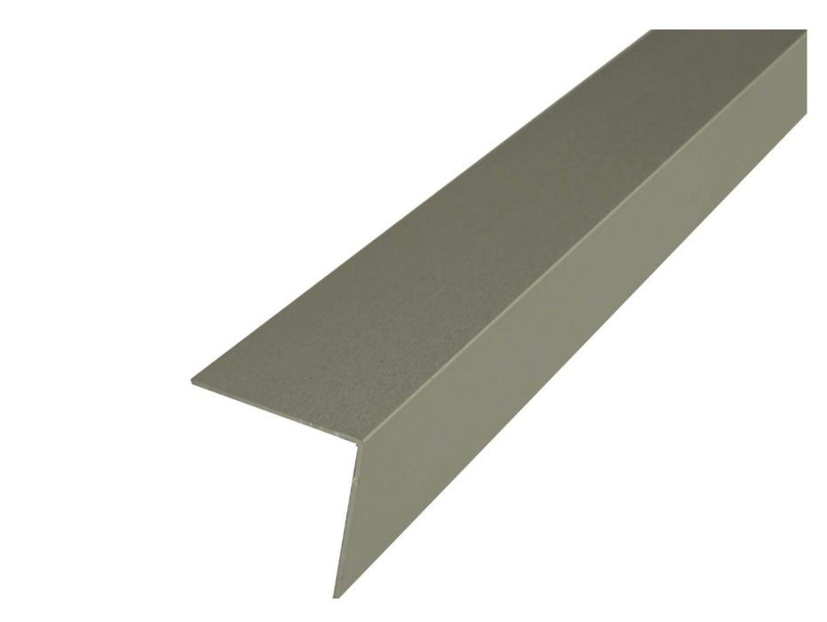 ALUMINUM ANODE L-PROFILE 20X20MM/1M BRONZE
