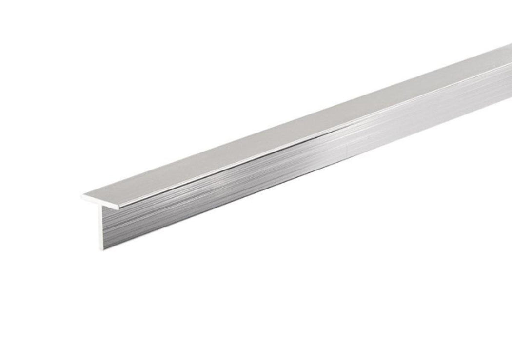 ALUMINUM T-PROFILE 15X15MM/1M CHROME