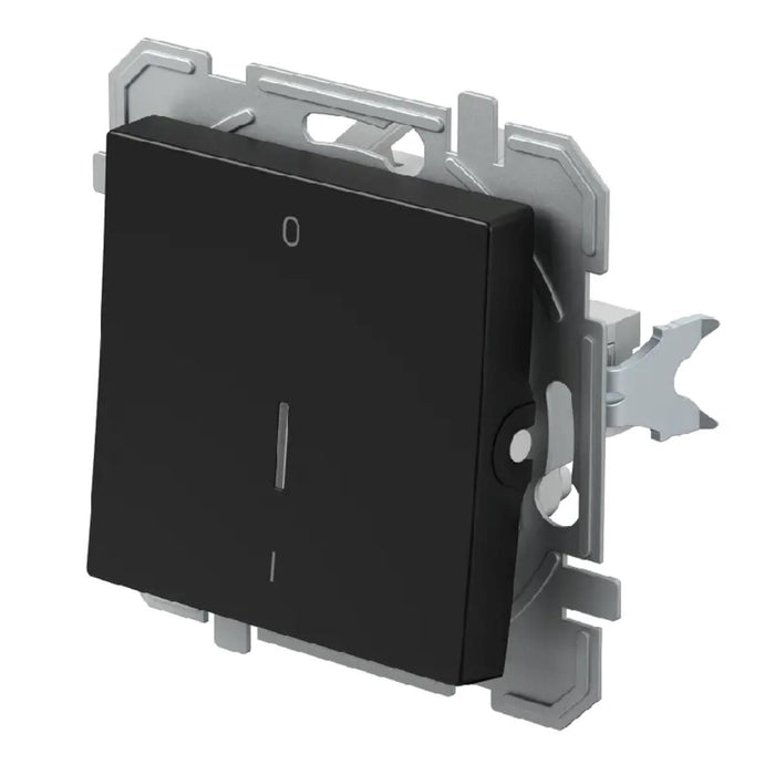 TWO-POLE SWITCH 16A BLACK LOGIQ TEM