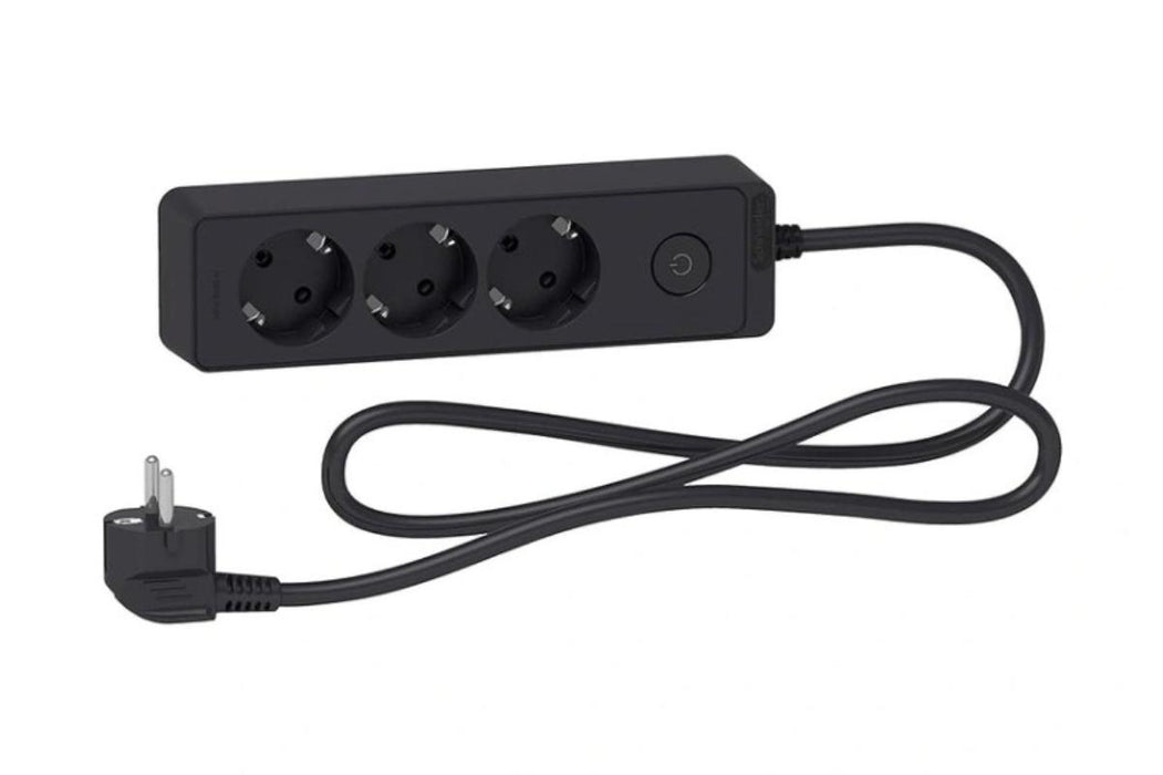 3-OUTLET POWER SUPPLY 1.5M BLACK