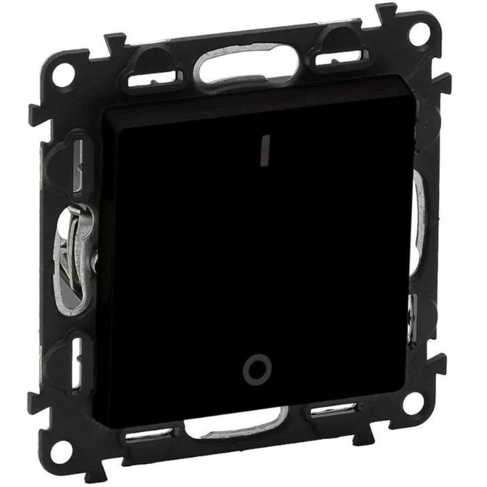 DOUBLE-POLE SWITCH 16A BLACK LEGRAND VALENA LIFE