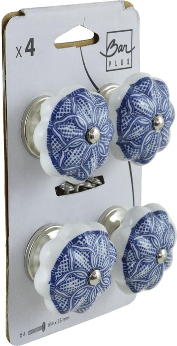 FURNITURE HANDLE 45X35MM DARK BLUE 4PCS