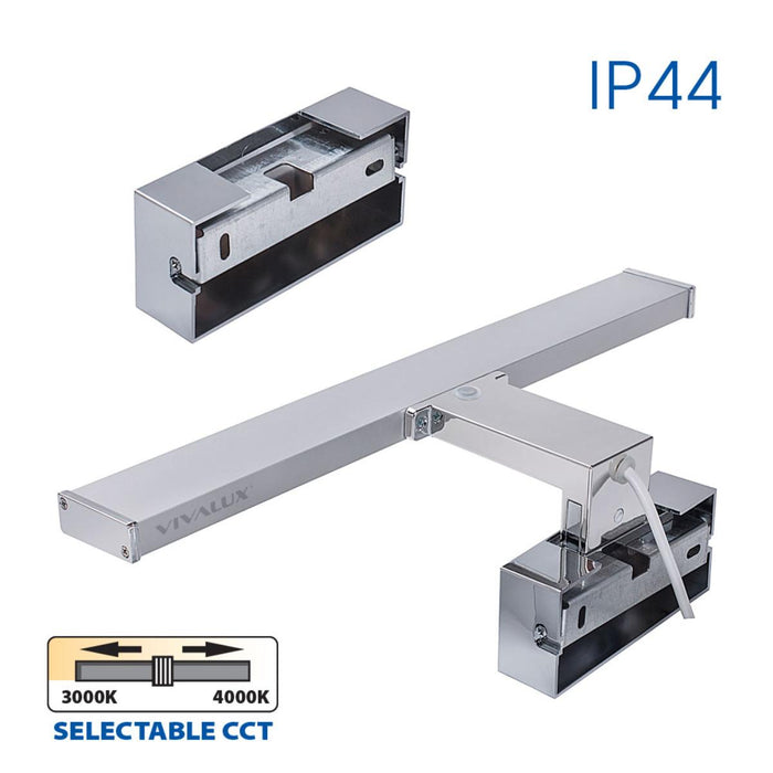 LED FIXTURE 8W 3000-4000K IP44 CHROME VIVALUX ARMI