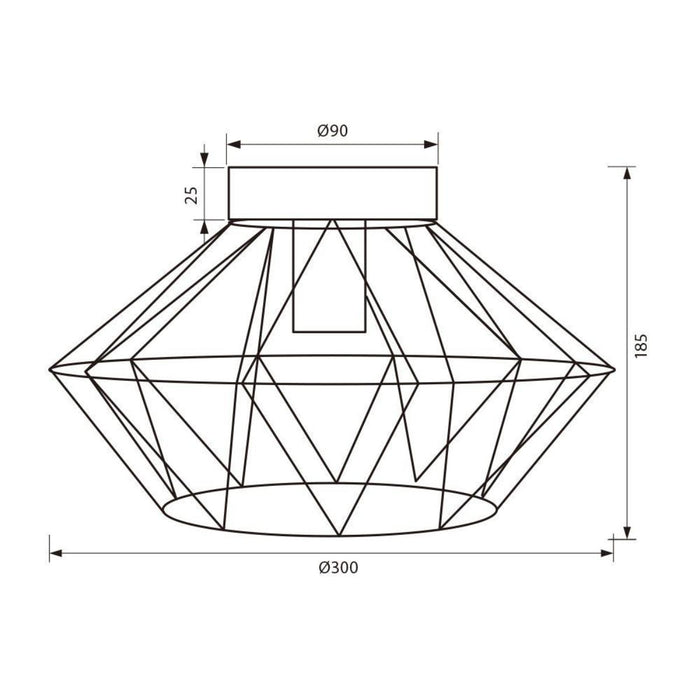 CEILING LAMP E27 WHITE VIVALUX FRODO
