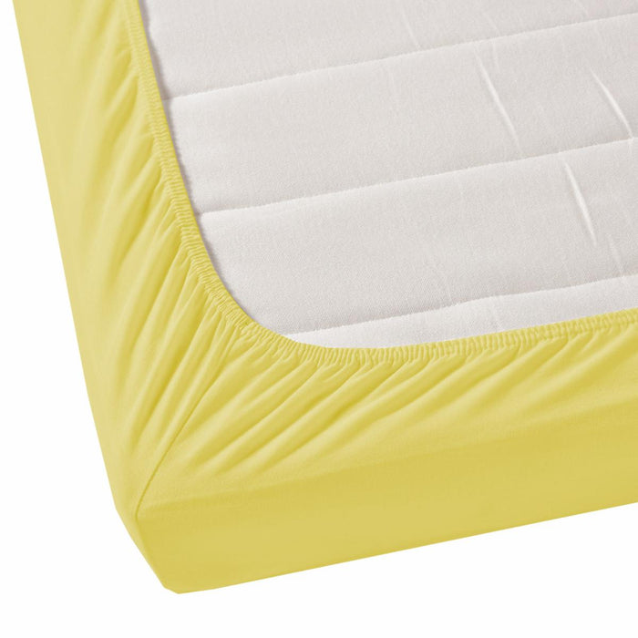 FITTED SHEET 160/200 YELLOW
