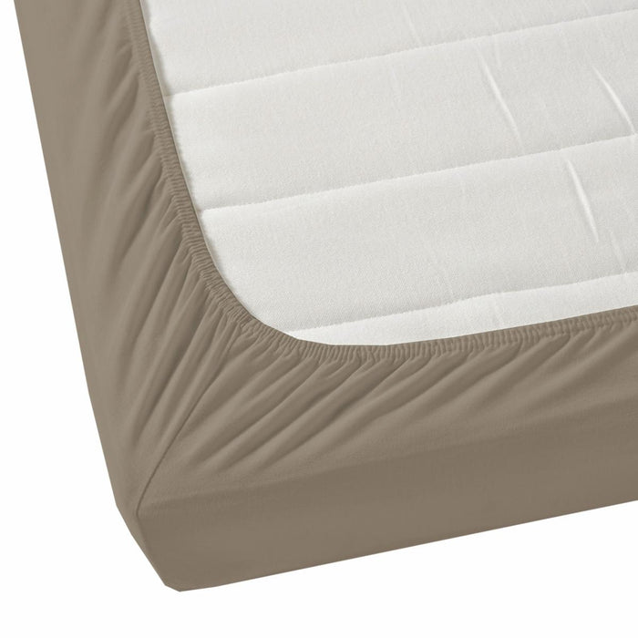 FITTED SHEET 200/200 TAUPE