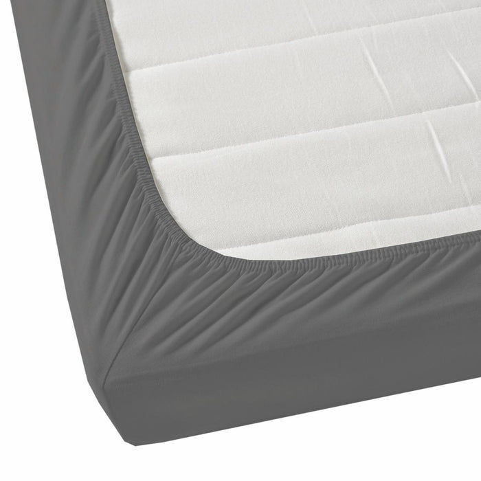 FITTED SHEET 200/200 DARK GREY