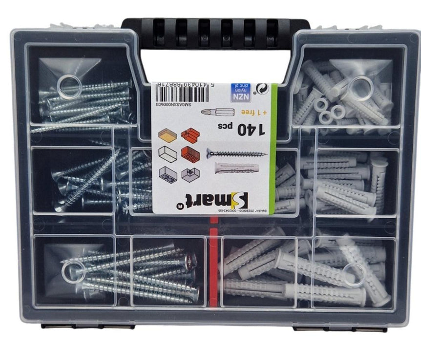 FIXING SET ORGANIZER SM603 140 PIECES