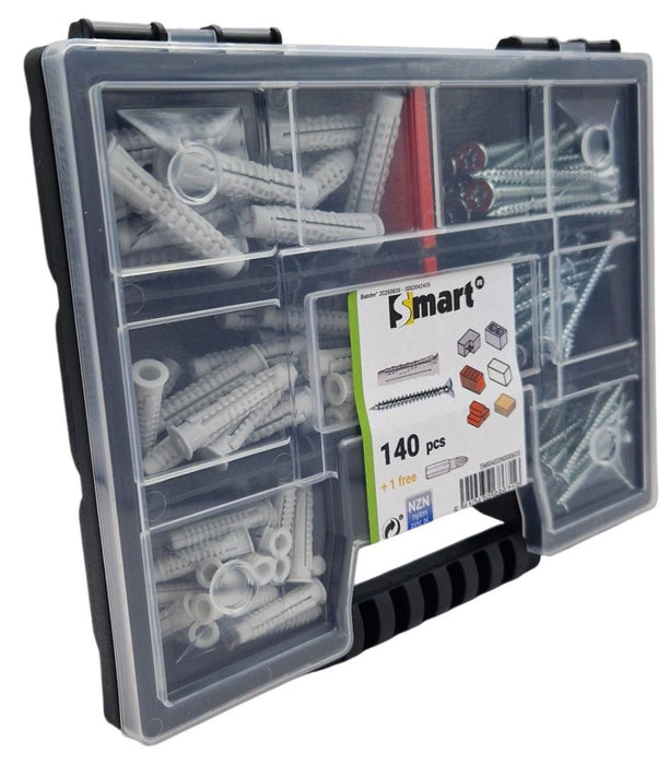 FIXING SET ORGANIZER SM603 140 PIECES