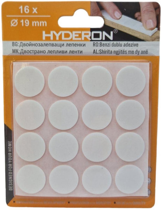 DOUBLE-ADHESIVE ROUND STICKERS 19 DBO-19
