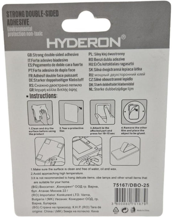 DOUBLE-ADHESIVE ROUND STICKERS 25 DBO-25