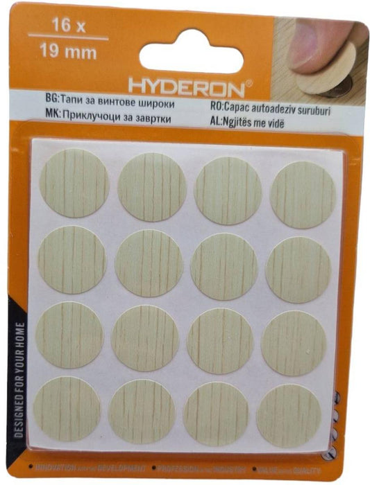 SCREW CAPS TV19-02 16PCS BLEACHED