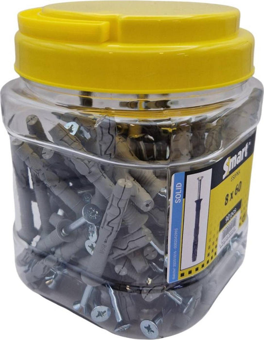 NAIL DOWEL WITH HIDDEN COLLAR 8X60 90PCS
