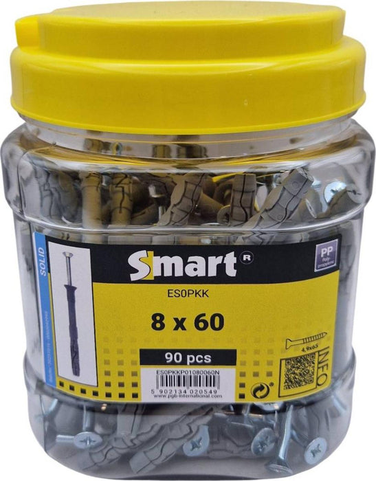 NAIL DOWEL WITH HIDDEN COLLAR 8X60 90PCS