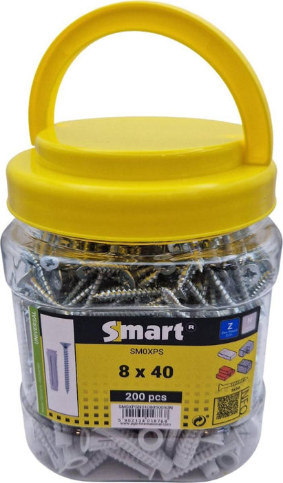 DOWEL SET WITH SCREW 8X40/5X50 200PCS