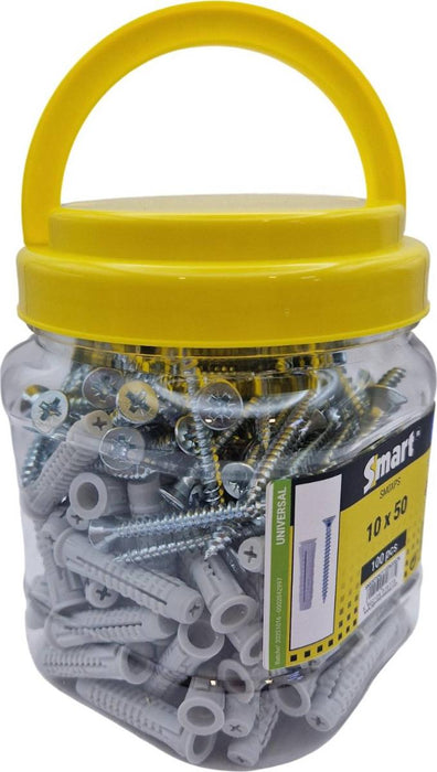 DOWEL SET WITH SCREW 10X50/6X60 100PCS