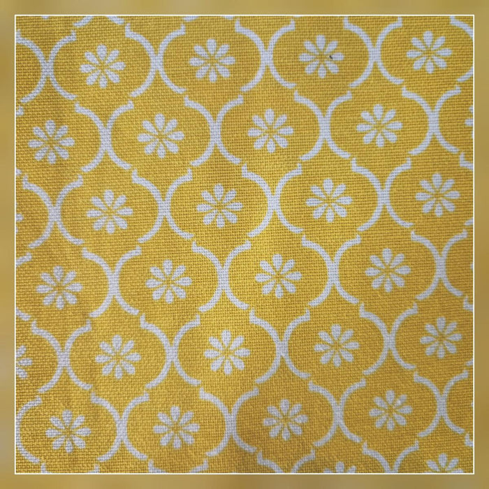 TEXTILE SOLID PATTERN YELLOW 180CM