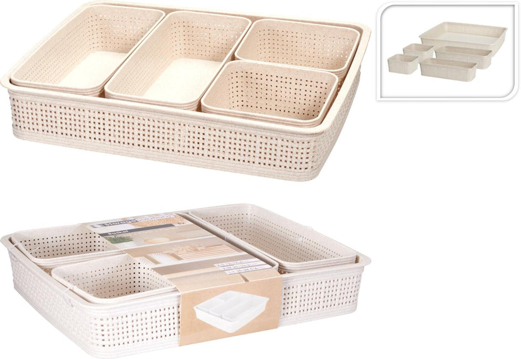 DRAWER ORGANIZER PP PACK OF 5PCS.