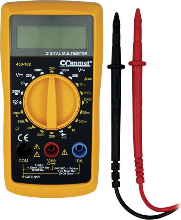 DIGITAL MULTISET CAT III 0...300VAC/DC