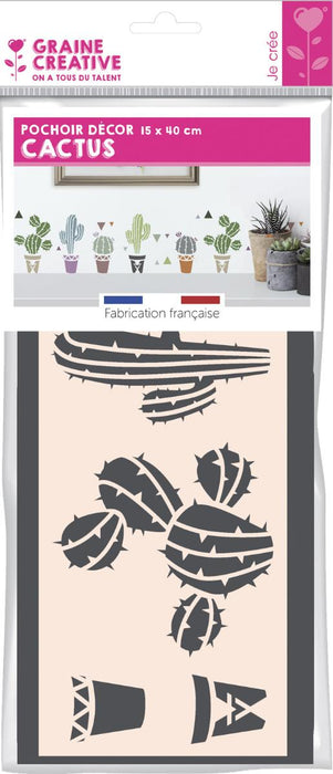 DECORATIVE TEMPLATE 15/40CM CACTUS