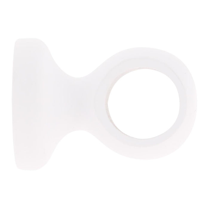 WOODEN TIE HOLDER F28 50MM WHITE MATTE