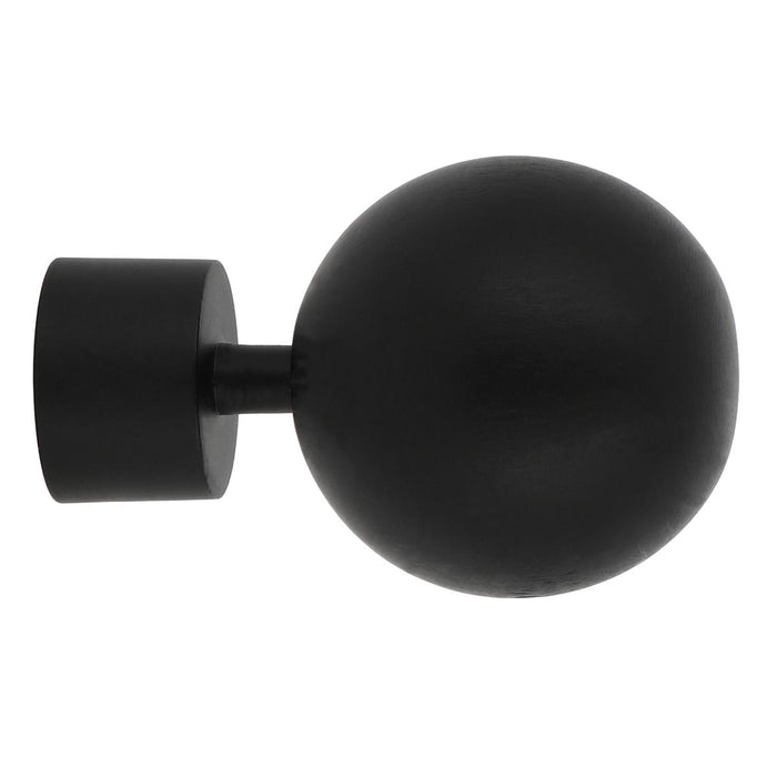 BALL END WOOD/METAL F28 BLACK