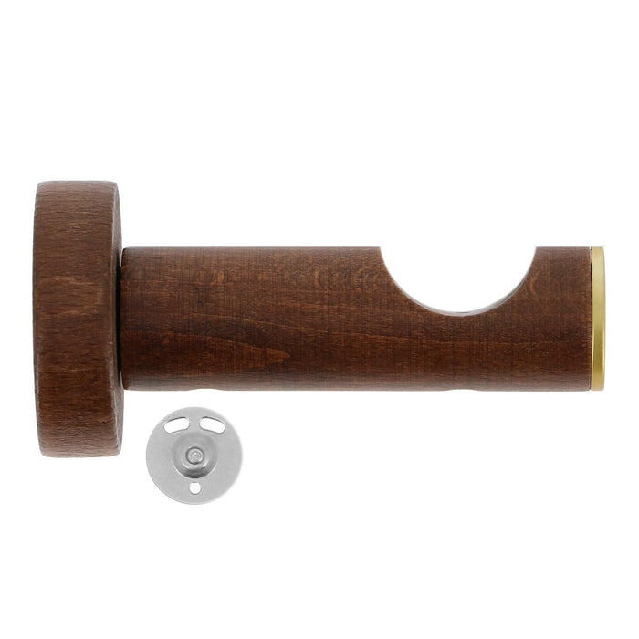 WALL BRACKET Ф28 80MM GOLD/DARK OAK