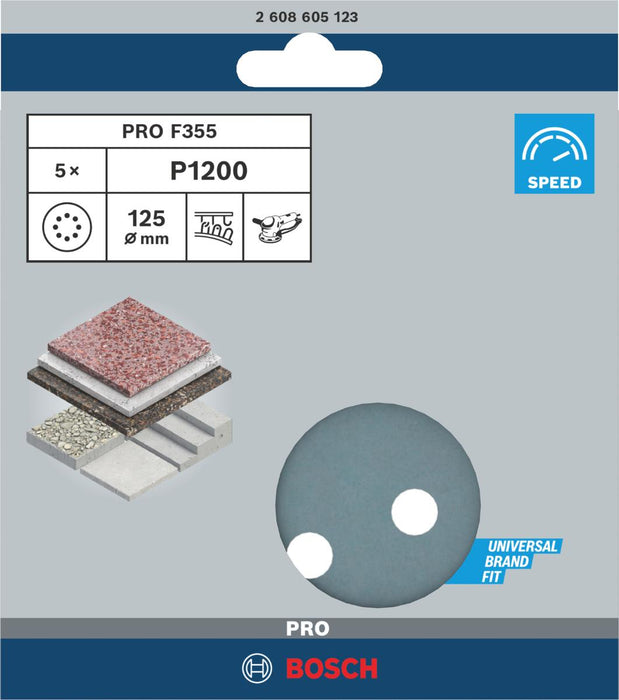 ROUND SANDING PAPER F355 G1200 BOSCH