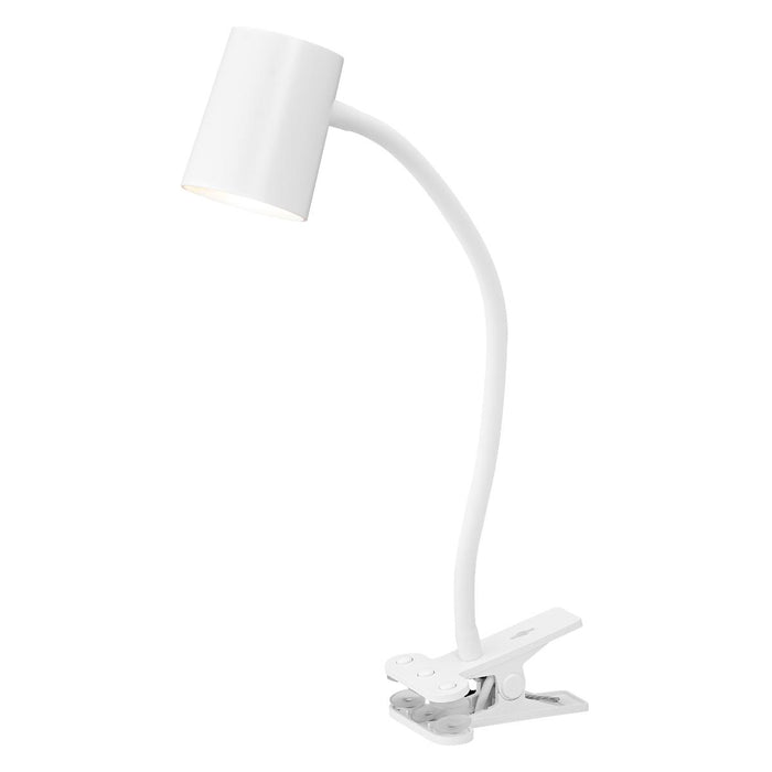 LAMP DESK TRAPEZIUM CLIP GU10 WHITE