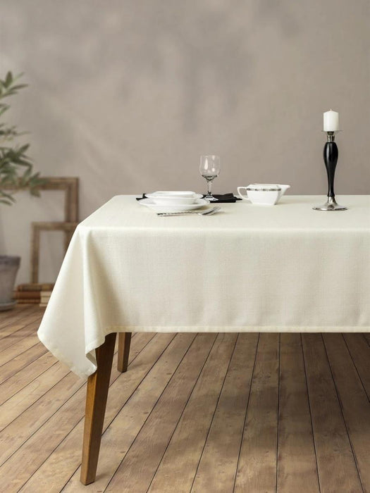 COVER TEXTURE LINEN CREAM 140X140CM