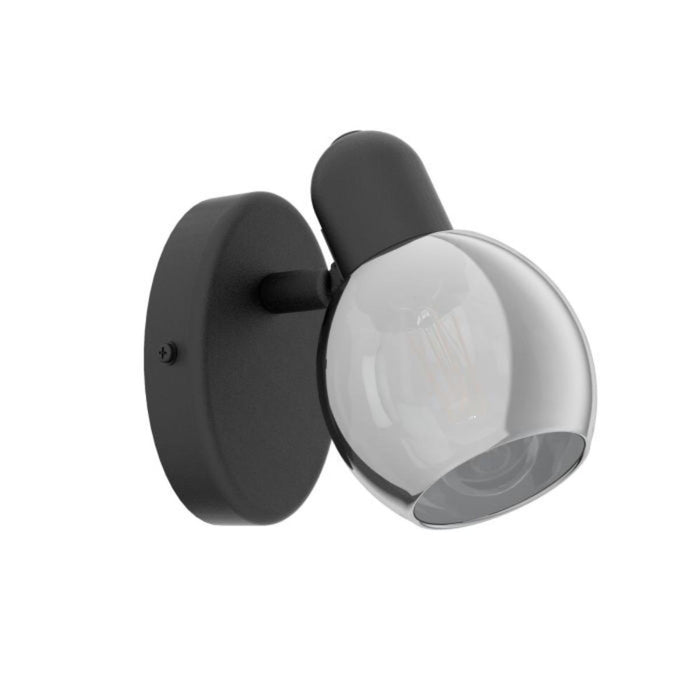 WALL LIGHT E14 BLACK EGLO POLLICA