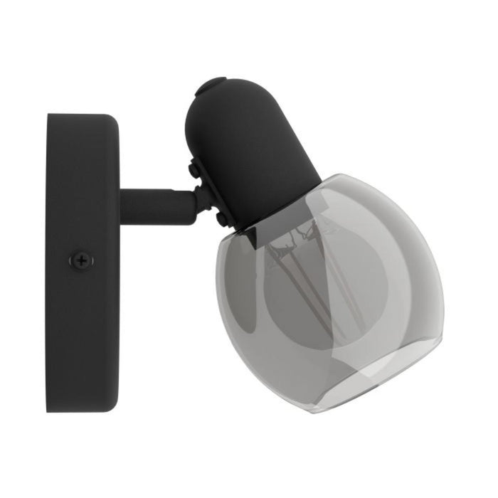 WALL LIGHT E14 BLACK EGLO POLLICA