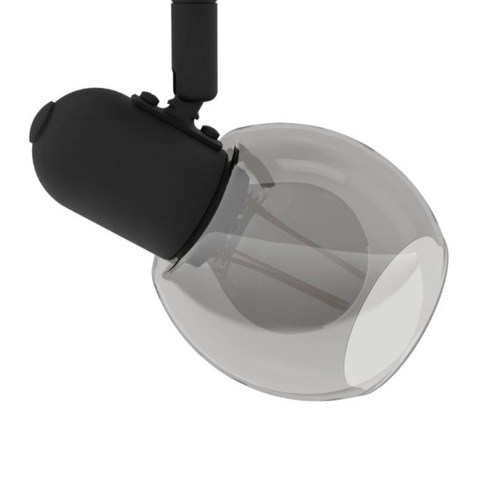 SPOT 2XE14 BLACK EGLO POLLICA