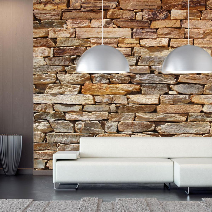PHOTO WALLPAPER 360X254/4H STONE WALL