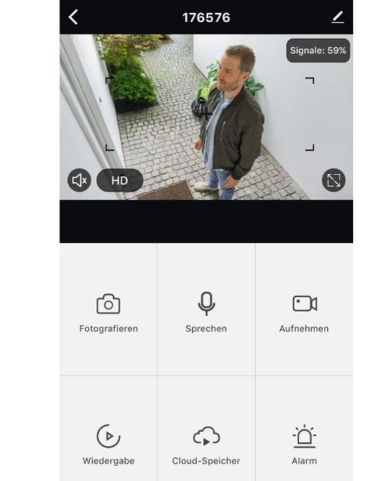 HAMA Wi-Fi Camera 1080p, Night Vision and Sensor, 176645