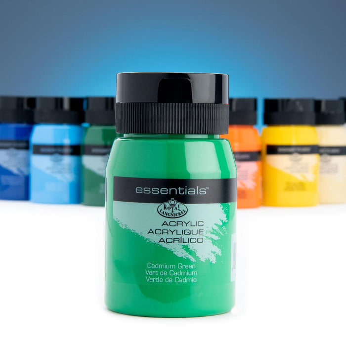ACRYLIC PAINT 500ML ESSENTIAL CADMIUM GREEN