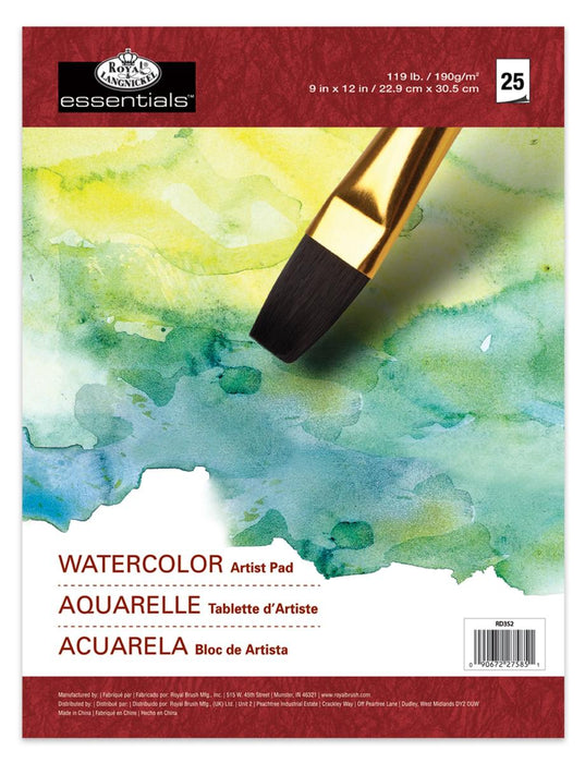 SKETCHBOOK FOR WATER COLORS 22.9/30.5CM 25 SHEETS