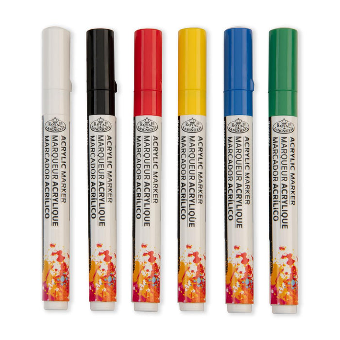 ARTIST MARKERS 6PCS. REPLACEABLE TIP