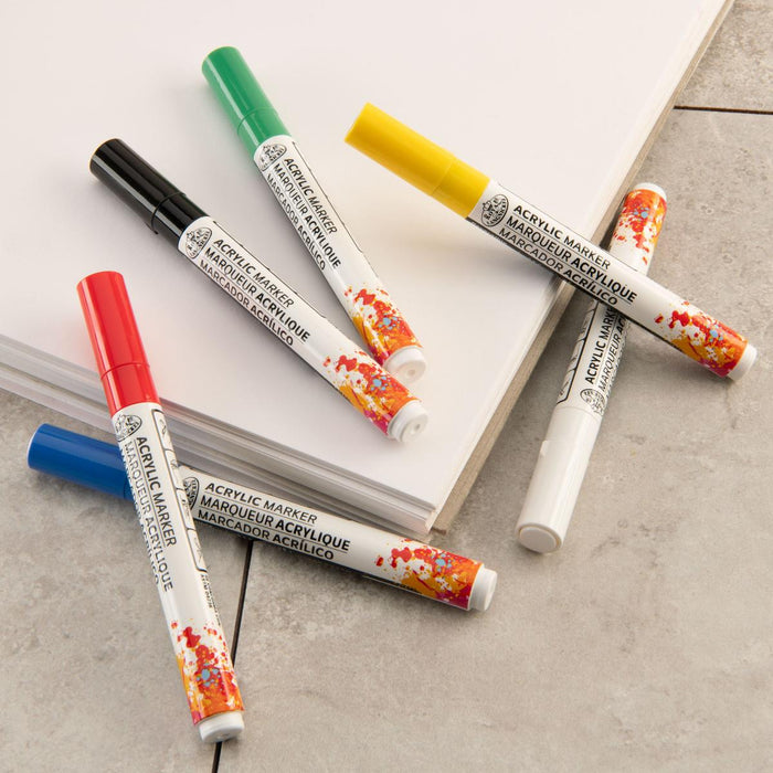 ARTIST MARKERS 6PCS. REPLACEABLE TIP