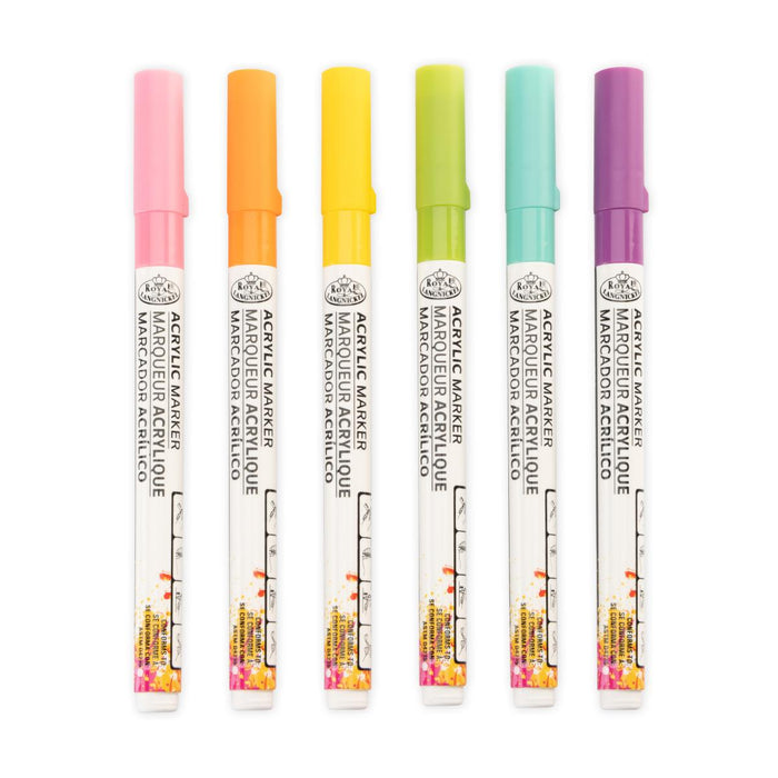 ARTIST MARKERS 6PCS.FINE TIP