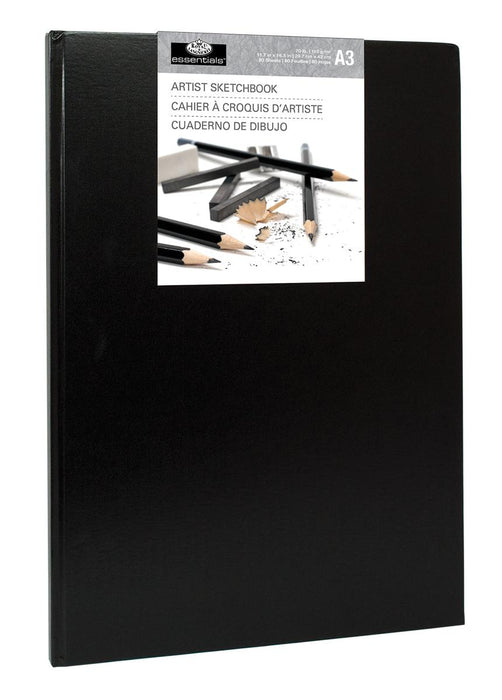 HARD COVER SKETCHBOOK A3 BLACK