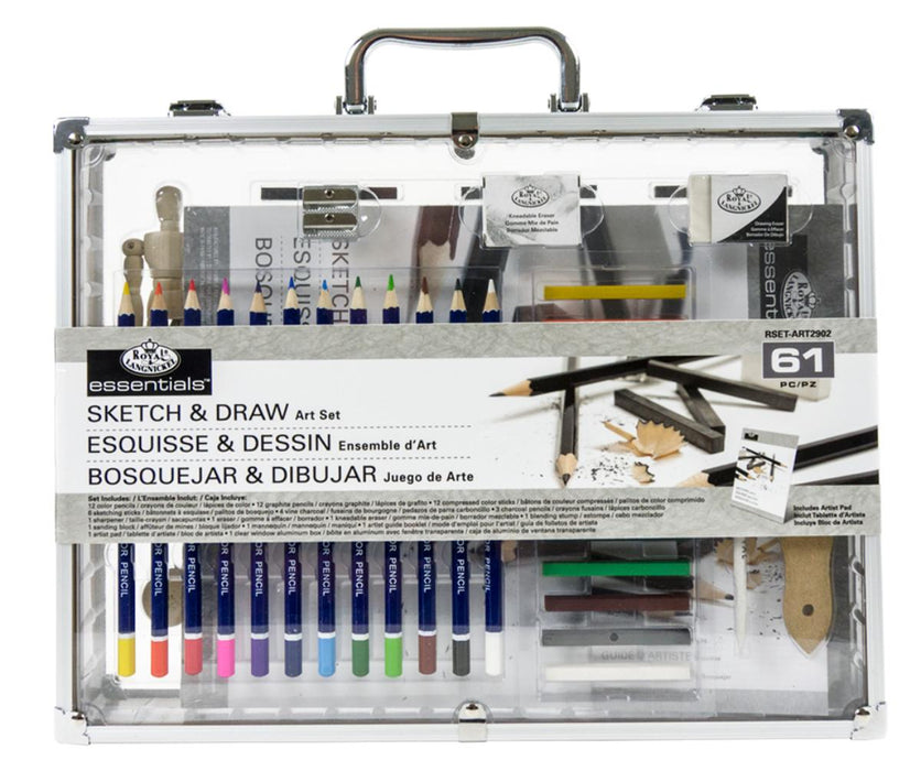 SKETCHING AND DRAWING KIT 61 PIECES