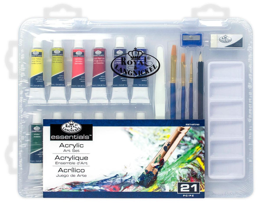 ART ACRYLIC PAINTING KIT 21 PIECES