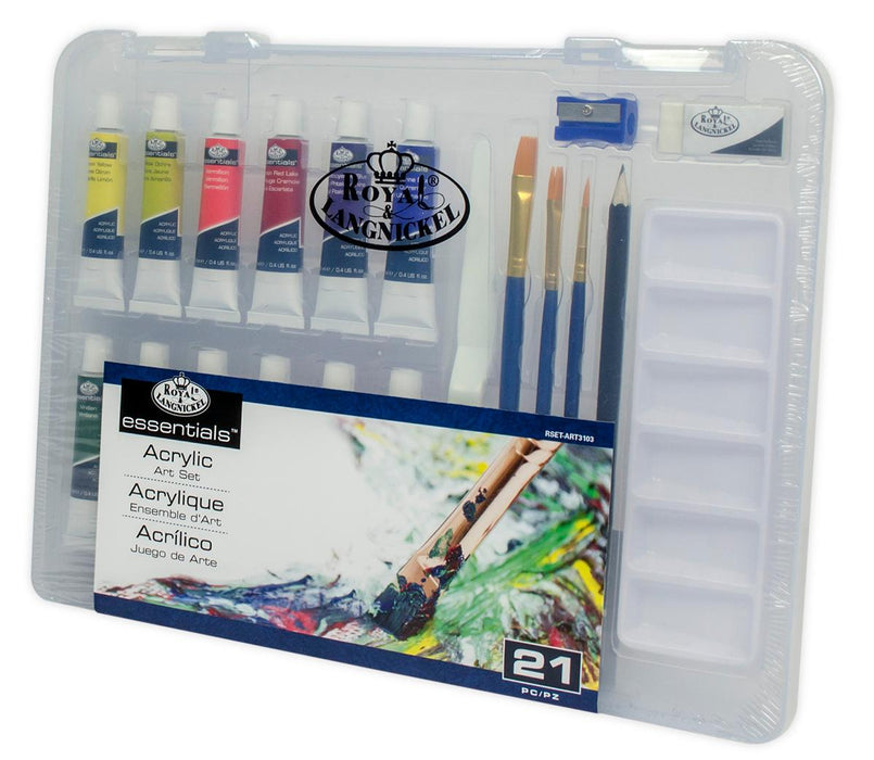 ART ACRYLIC PAINTING KIT 21 PIECES
