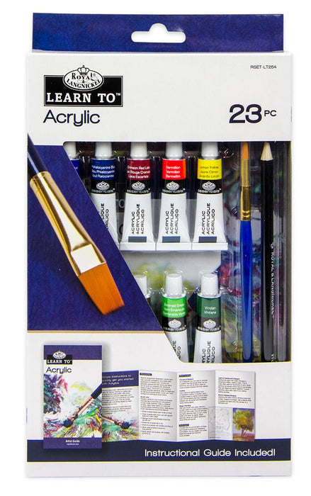 LEARN SET - ACRYLIC PAINTS 23 PIECES