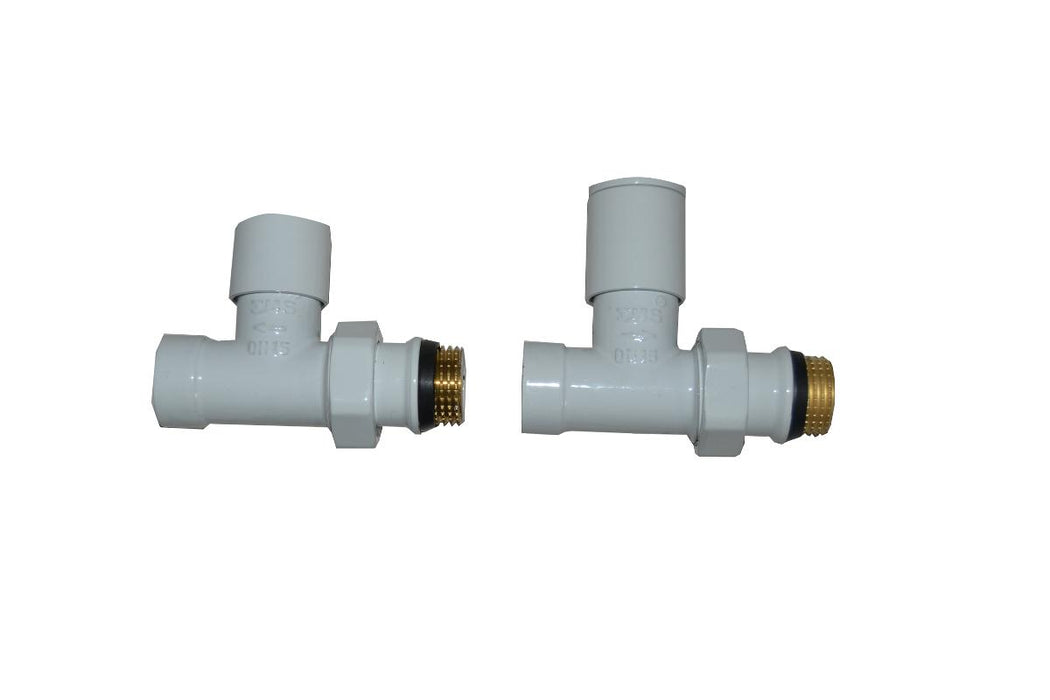 RADIATOR SET LUX DUO WHITE STRAIGHT 1/2''