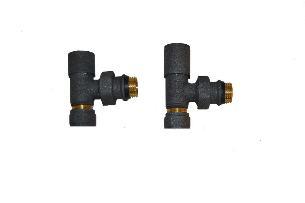 RADIATOR SET LUX DUO BLACK CORNER 1/2X16