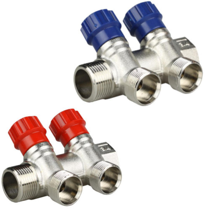 MANIFOLD WITH VALVES 3/4'' X 24 X 19 X 2
