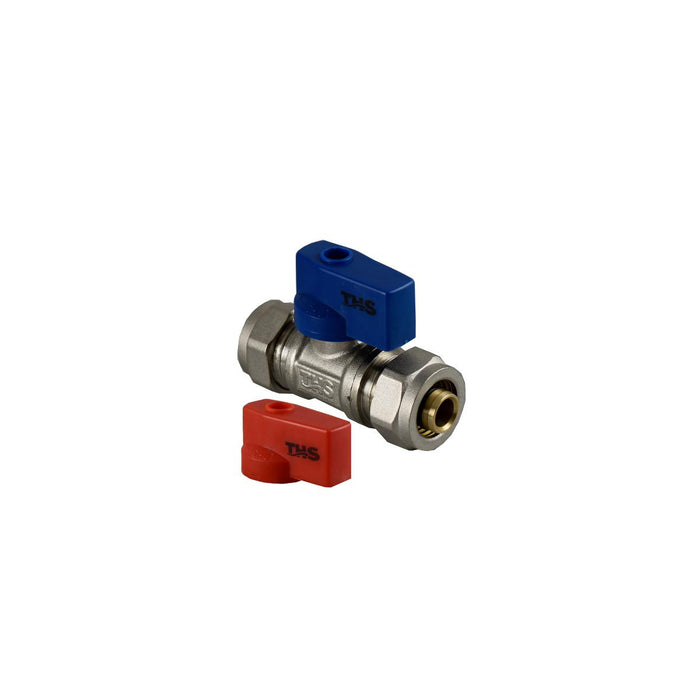 F16 X F16 RED AND BLUE HANDLE TAP