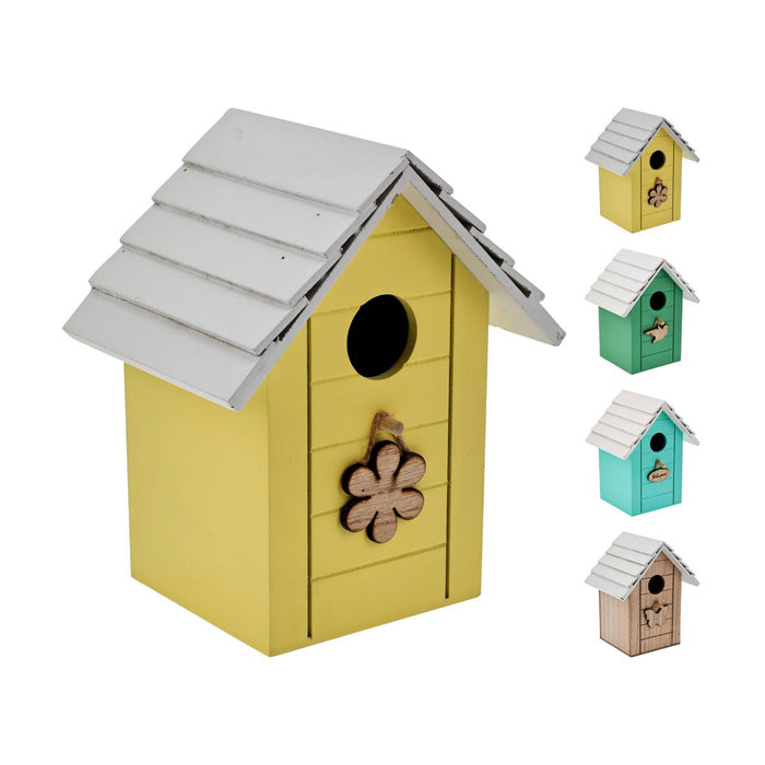 BIRDHOUSE 14X17CM 4 COLORS